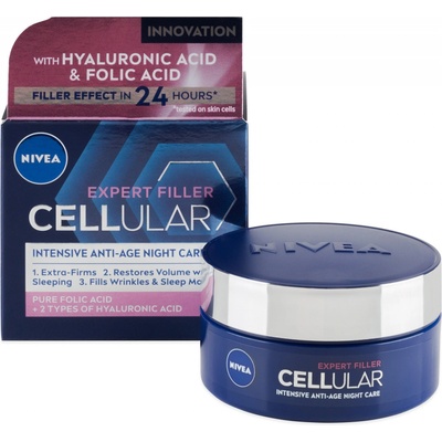 Nivea Cellular Anti Age noční krém pro omlazení pleti 50 ml – Hledejceny.cz