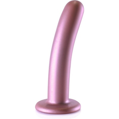 Ouch! Smooth Silicone G-Spot Dildo 6" Rose silikónové dildo s prísavkou 15 x 2,9 cm