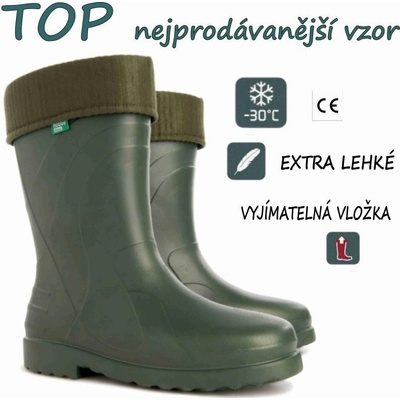 Demar LUNA 0220 B dámské zateplené holínky zelené – Hledejceny.cz