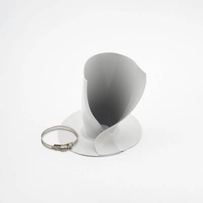 PVC tvarovka kulatá otevřená rozměru 35–65 mm + zámeček vel. 50