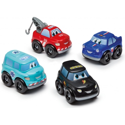Ecoiffier Abrick Stavebnice auta Fast Car Sada autíček 3 kusy +1 zdarma 18m+