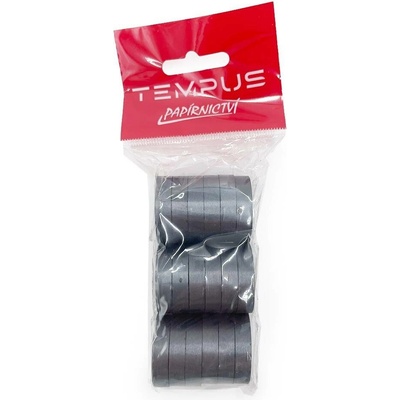 Tempus magnety kulaté 27 × 6 mm 18 ks černé