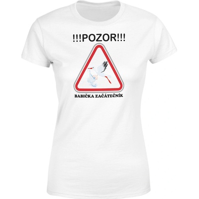 IMPAR Tričko Pozor babička začátečník Bílá – Hledejceny.cz