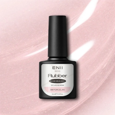 ENII NAILS RUBBER Base Porcelan 04 NO HEMA and NO TPO 10 ml