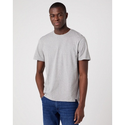 Wrangler pánské tričko s krátkým rukávem 2 pack tee mid grey mel
