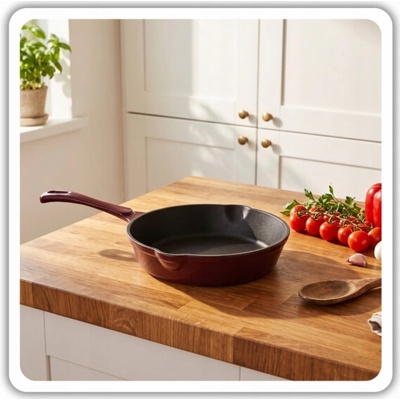Atusa Smaltovaná litinová pánev 20 cm HAGE lilek (DR20-eggplant)