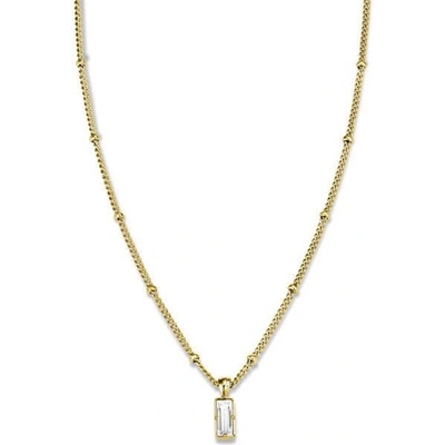 Rosefield Pozlátený oceľový náhrdelník s kryštálom Swarovski toccombo JTNBG-J441
