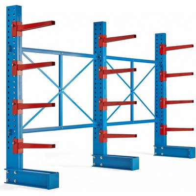AJ Produkty Konzolový regál Expand jednostranný 3 stojany 12x 600mm rameno 6000 kg