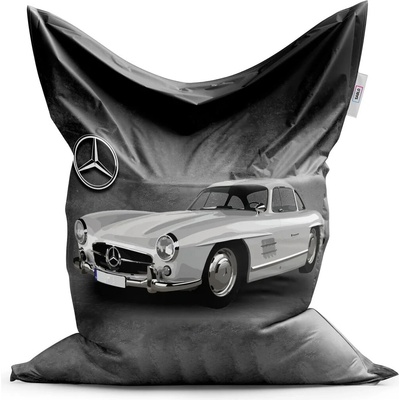 Sablio sedací vak Mercedes-Benz 300 SL Šedé pozadí 150x100 cm