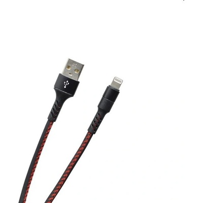 MobilNET KAB-0118-USB-LIGHT Dátový a nabíjací USBLightning, 2A, 1m, černý