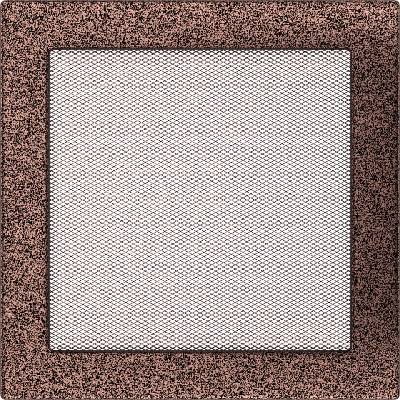 Kratki Mriežka 220 x 220 mm medená