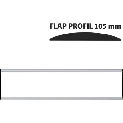 A-Z Reklama CZ Orientační nástěnná tabulka 105 × 500 mm - Flap Profil – kód UDS105NA50