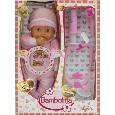 Alltoys Bambolína Miminko Bambolina Amore 33 cm a doktorský set