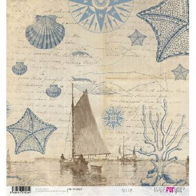 Rýžový papír SCRAP MOŘE - Rice Paper SCRAP MARITIM