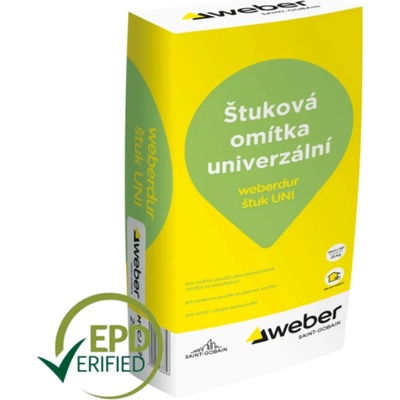 Weberdur štuk UNI - univerzální štuková omítka - 25 kg balení 25 kg 1 ks