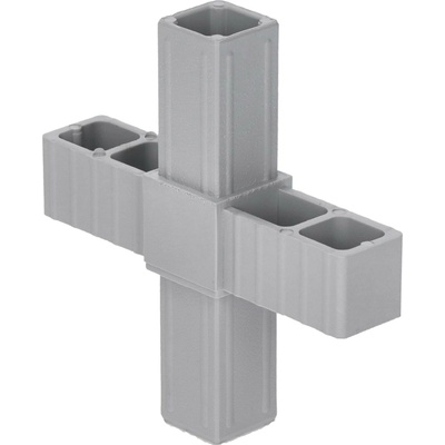 Plastová spojka - kříž vhodný do profilu velikosti 25x25x2 mm