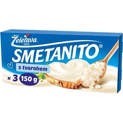 Smetanito S tvarohem 3 ks 150 g