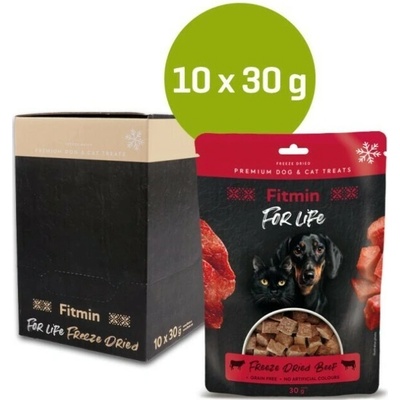 Fitmin FL dog cat pochoutka Mrazem sušené hovězí 10 × 30 g