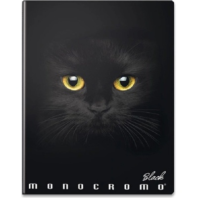 Pigna Školní sešit Monocromo Black A4 linkovaný