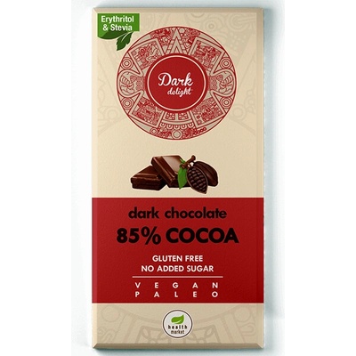 Health Market Dark Delight Hořká čokoláda 85% 80 g