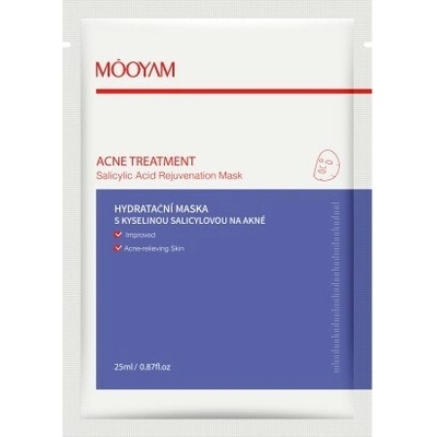 Mooyam hydratační pleťová maska s kyselinou salicylovou proti akné 25 ml