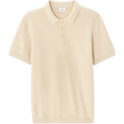 Celio Polo tričko pique Lecombi Béžová