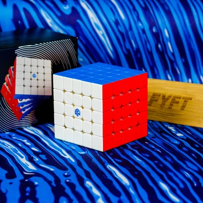 Gans puzzle GAN 562 M magnetická kocka 5x5 na speedcubing Frosted