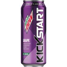 Mountain Dew Kickstart energetický nápoj s příchutí hroznu 473 ml