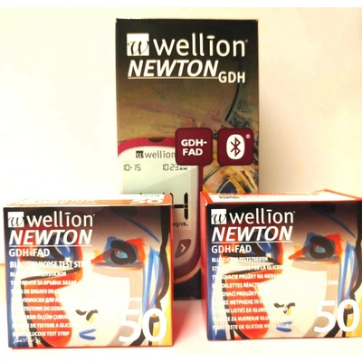 Wellion Newton GDH Glukometr + proužky 2 bal