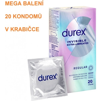 Durex Invisible Extra 20 ks