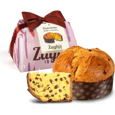 Zaghis Panettone Figy a Hrozienka 750g kartón 6 ks