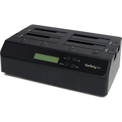 StarTech 4 Bay USB 3.0/ eSATA Hard Drive Duplicator Dock for 2.5" & 3.5" SATA/ IDE SSD HDD SATDOCK4U3RE