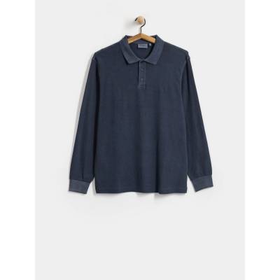 Carhartt WIP Waffle Rugby Dark Navy Garment Dyed