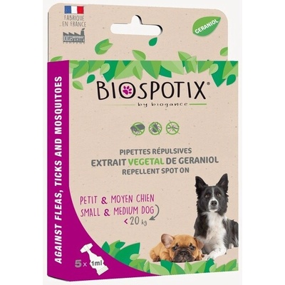 Biogance Biospotix repelentní pipeta pro malé a střední psy 5 × 1 ml – Hledejceny.cz