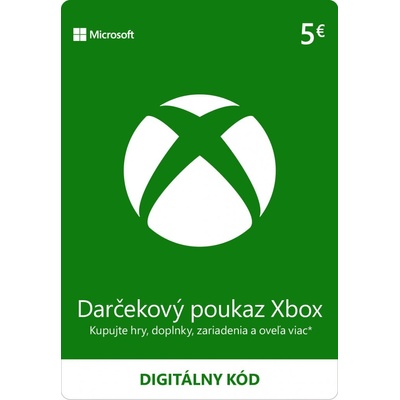 Microsoft Xbox Live predplatená karta 5 €