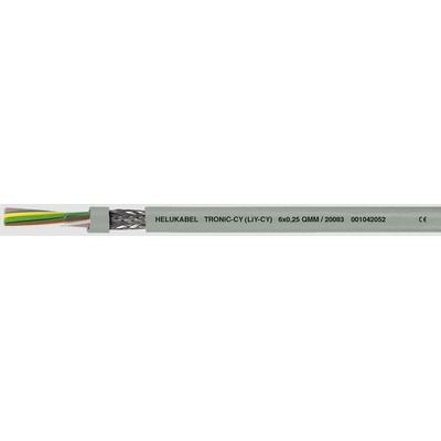 Helu 20005-500 dátový kábel LiYCY 6 x 0.14 mm² sivá 500 m