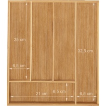 Bambusový príborník RD2176, 34 cm