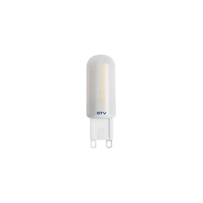 GTV žárovka LED SMD 2835, PLASTOVÁ, TEPLÁ BÍLÁ, G9, 4W, AC230V, ÚHEL 360*, 300lm, 43mA