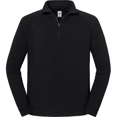 Fruit of the Loom Mikina Iconic Premium Zip Neck Sweat s 1/4 zipem unisex COT16228800201-black Černá – Hledejceny.cz
