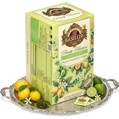 Basilur Without Hibiscus Lemon & Lime přebal 20 x 1,8 g