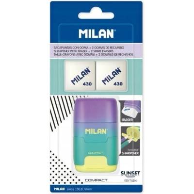 Viacfarebné Strúhadlo na ceruzky Milan s nádobkou