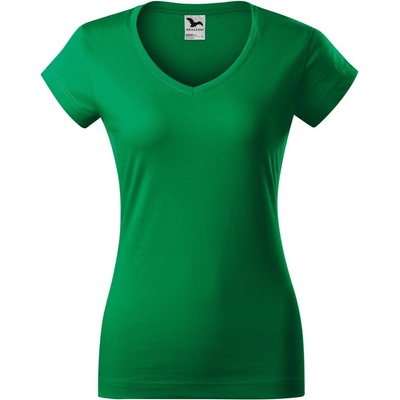 Malfini Fit V-neck 162 středně zelená