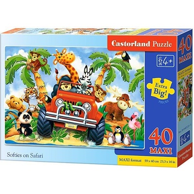 Castorland Softies na safari 040131 40 dielov