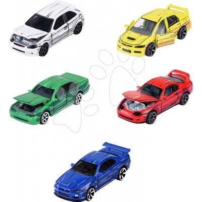 Majorette Autíčka Japan Series 5 Pieces Giftpack kovová s odpružením délka 7,5 cm sada 5 druhů