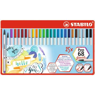 Stabilo Pen 68 brush 25 kusov