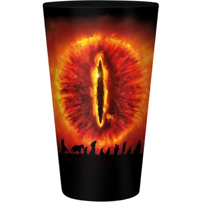 CurePink Sklenice The Lord of the Rings|Pán prstenů Sauronovo oko ABYVER225 400 ml
