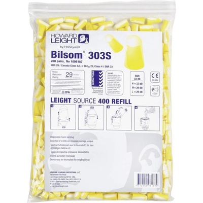 Bilsom 1006187 303S špunty do uší 33 dB pro jedno použití 200 pár