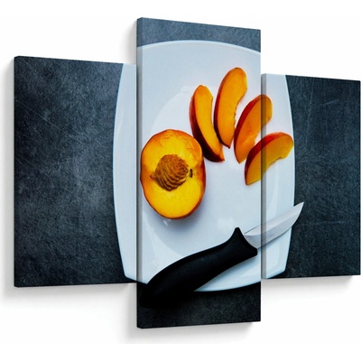 Obraz broskyne, trojdielne 90x60 cm