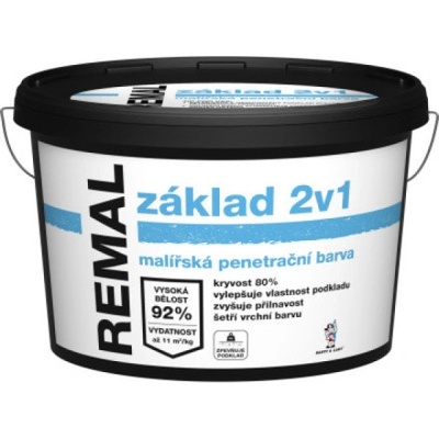 Barvy A Laky REMAL základ 2v1 15 kg bílá