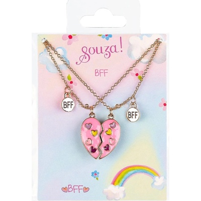 Souza! Darčeková sada BFF Heart náhrdelníky so srdiečkom 2 ks